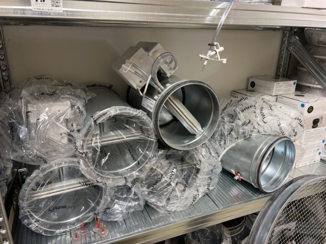 1420199-8 Lager med ventilationsdetaljer - filter, rör, flödeskomponenter m.m.