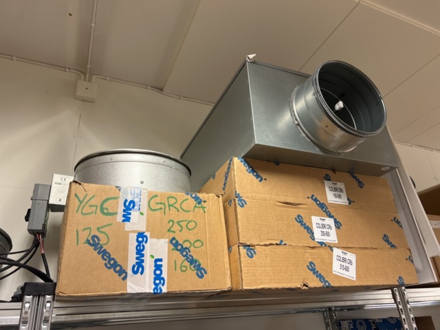 1420199-10 Lager med ventilationsdetaljer - filter, rör, flödeskomponenter m.m.