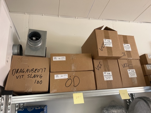 1420199-16 Lager med ventilationsdetaljer - filter, rör, flödeskomponenter m.m.