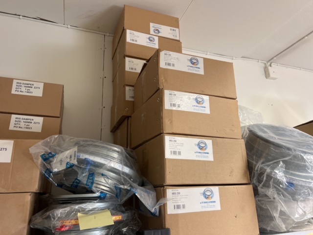 1420199-18 Lager med ventilationsdetaljer - filter, rör, flödeskomponenter m.m.