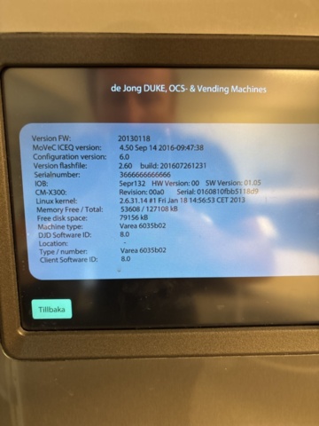 1420995-5 Kaffemaskin med touchskärm och vattenmaskin - de Jong DUKE Varea 6035b02