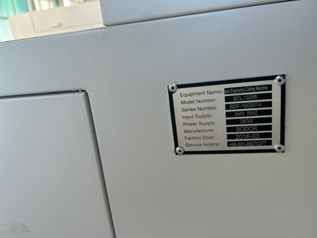 1349720-27 Laser engraving and cutting machine with accessories, Bodor BCL-1325B, 2016