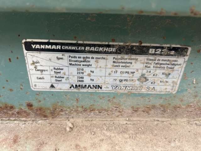 1267790-18 Bandgrävare Yanmar B22.2