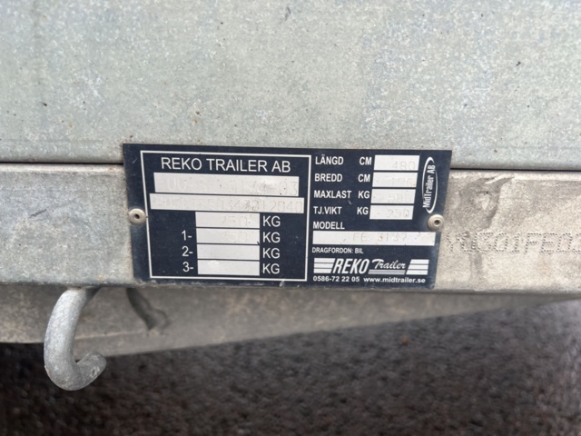 1351345-14 Släpvagn - REKOTRAILER FE 3137