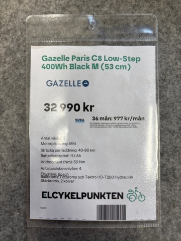 1388369-8 Electric bicycle Gazelle Paris C8 Low step