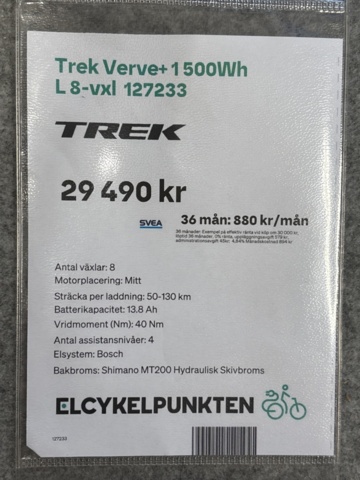 1388379-8 Elcykel Trek Verve +1