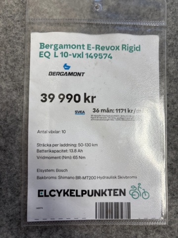 1388380-8 Elcykel Bergamont E-Revox Rigid