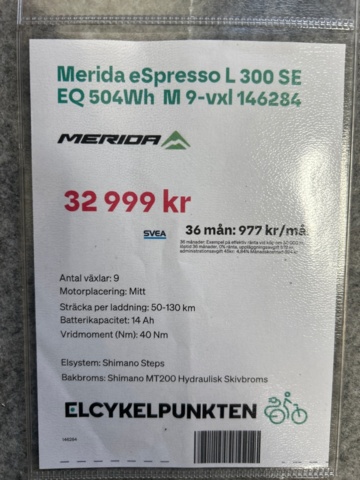 1388389-6 Elcykel Merina eSpresso, L 300 SE