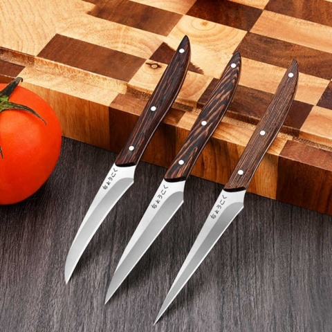 1437033-4 Frukt- och Grönsakssnidarset – 3 knivar – 30Cr13 Rostfritt stål - Fri frakt