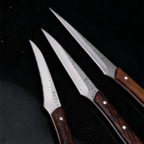 1437033-6 Frukt- och Grönsakssnidarset – 3 knivar – 30Cr13 Rostfritt stål - Fri frakt