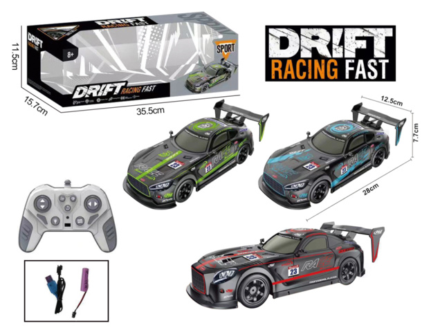 1437229-3 2 st Radiostyrda Racingbilar Röd - Fri frakt