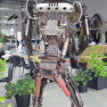 1421575-5 Staty av robot ca 204x95x80 cm