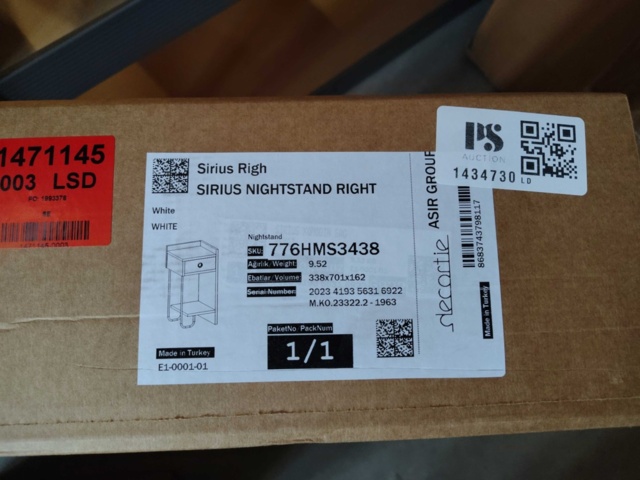 1434730-2 Sängbord 2 st - Funzi Living, Sirius-serien, vänster & höger