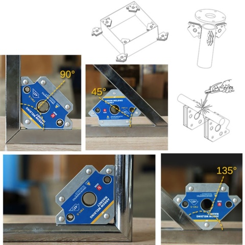 1437671-2 8 st Svetsmagneter LISHUAI Professional Pil 75kg FM1-L - Fri frakt