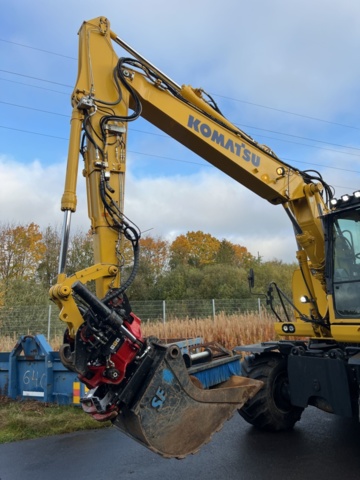 1338325-9 Hjulgrävare med tiltrotator - Komatsu PW148-10 -2015