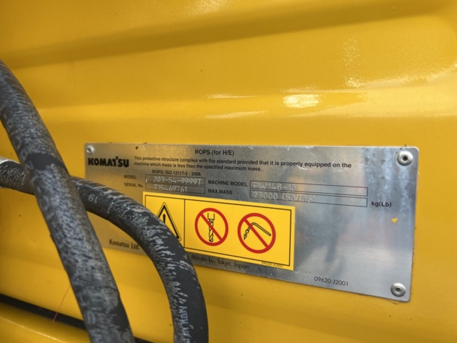 1338325-23 Hjulgrävare med tiltrotator - Komatsu PW148-10 -2015