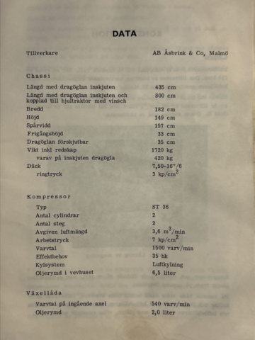 1267795-21 Militär kompressorvagn – Kraftuttagsdrivet
