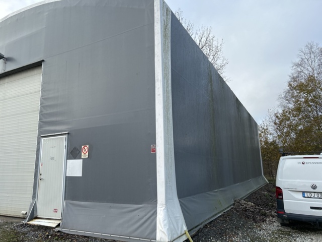 1361370-15 Tälthall PMH-Hallen 20x11 m med elcentral, belysning och port