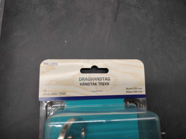 1284779-4 Draghandtag 200 mm - 20 st, Miller’s, nickel