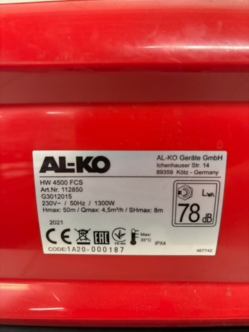 1388470-5 Hydrophore pump AL-KO HW 4500 FCS
