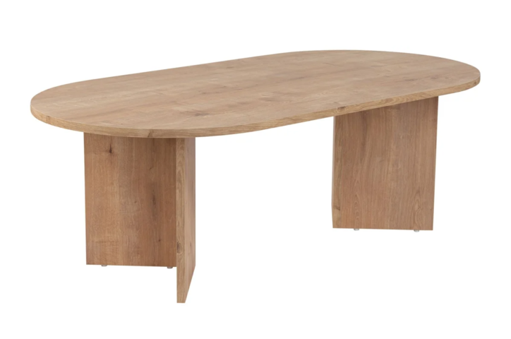 1434705-1 Soffbord – Nordvärk, ovalt, safir ek melamin