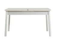 1434709 Matbord - Forme, utdragbart, vit melamin, träben