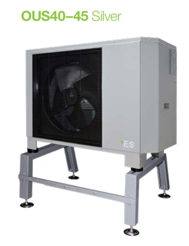 1437783-12 15 kW luft/vatten värmepump från Energy Save. Varmvattentank, bufferttank och markstativ K63