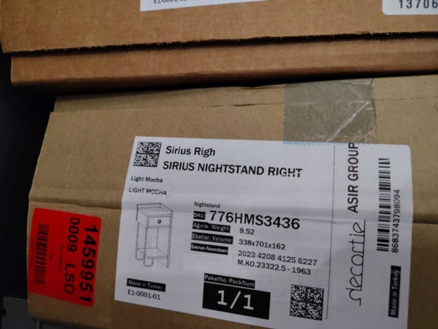 1370682-3 Sängbord 2 st - Funzi Living, Sirius-serien, vänster & höger