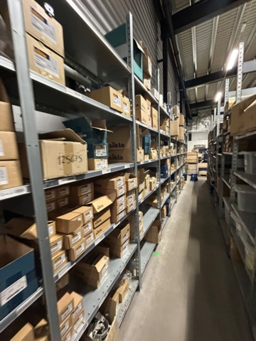 1344020-34 Hyllsystem Brännehylte, komplett anläggning