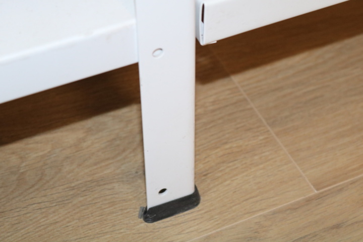 1416652-8 Sheet metal storage shelves.