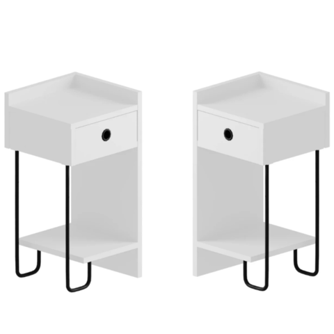 1434730-1 Sängbord 2 st - Funzi Living, Sirius-serien, vänster & höger