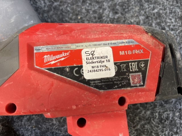 1438241-4 Borrhammare Milwaukee M18 FHX