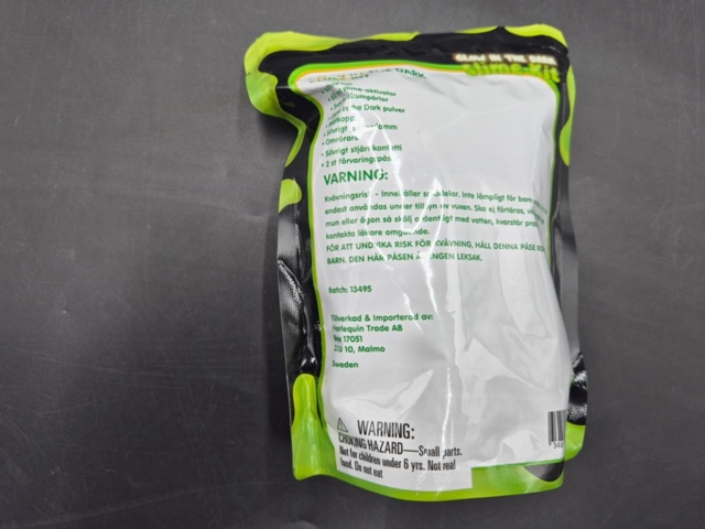 1438683-2 Slimekit, 25 st – Glow in the Dark, glitter, stjärnkonfetti