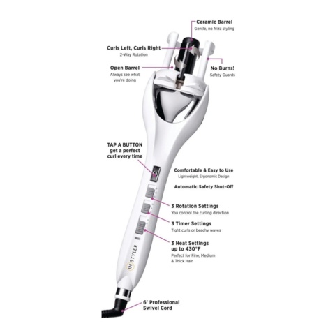 1438693-2 Curling iron, 2 pcs, Instyler Tulip for amazing curls