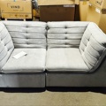 1426434-1 Small velvet sofa