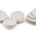 1434755-1 Matservis, 24 delar – Porslin, fyrkantig design, maskindisk- & mikrovågsäker