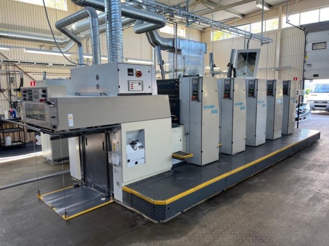 Printing press Roland 305 from 1998 with 5 printing units - PS Auction ...