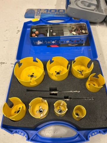 1436204-12 Samling verktyg 8 st - Bosch, Hitachi, Skil, mm.