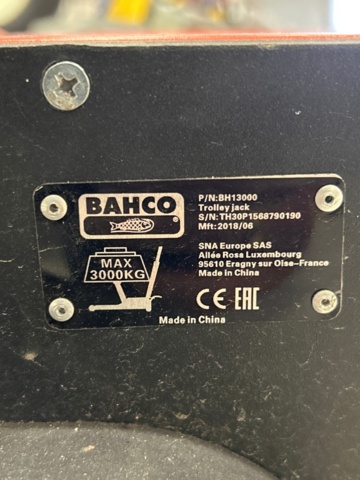1436202-4 Domkraft - Bahco BH13000
