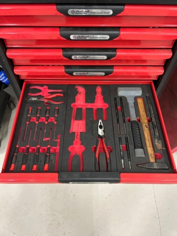 1436191-6 Verktygsvagn med innehåll - Ampro