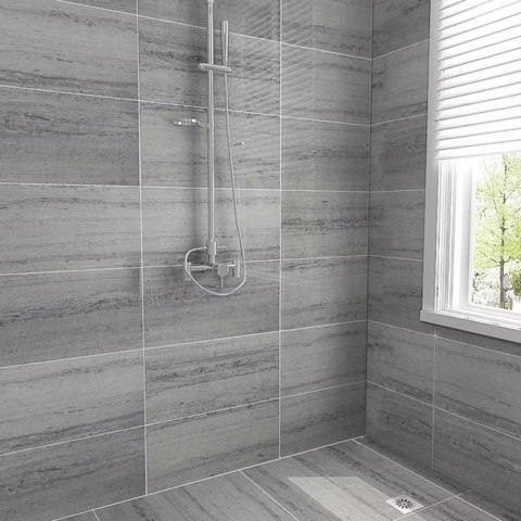 1439032-1 Marble in a gray-blue hue