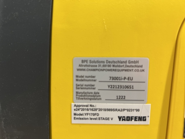 1439842-10 Inverter generator Champion 73001i-P-EU