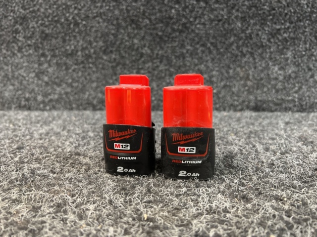 1439330-1 2 st Batterier Milwaukee M12B2 2.0Ah