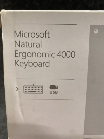 1440176-4 Keyboard Microsoft Natural Ergo Keyboard 4000
