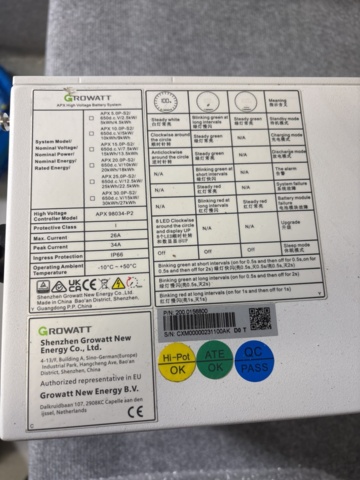 1408563-3 Growatt APX 5.0P‑B1, högspänningsbatteri