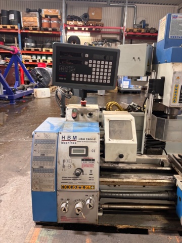 1373456-2 Svarv- och fräskombination – HBM Machines HBM 290V-F med digital avläsning