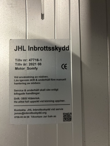 1305235-4 2 st inbrottsskydd, motoriserade – Jari Safe / JHL Inbrottsskydd