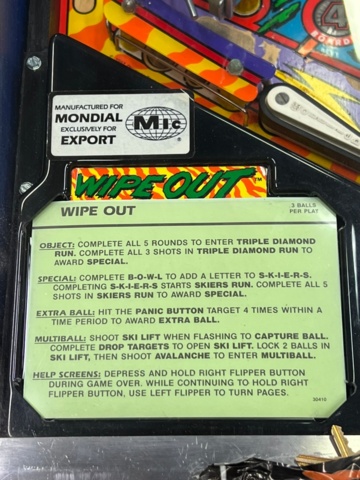 1440331-5 Flipperspel Gottlieb Wipeout