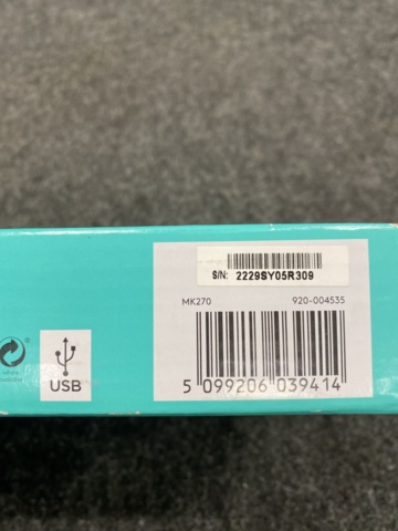 1440144-3 Keyboard & Mouse Logitech MK270 Wireless Combo