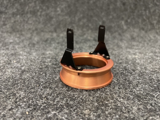 1440537-8 Ca 500 st Baffles, Spotlight kropp - fixed rose gold